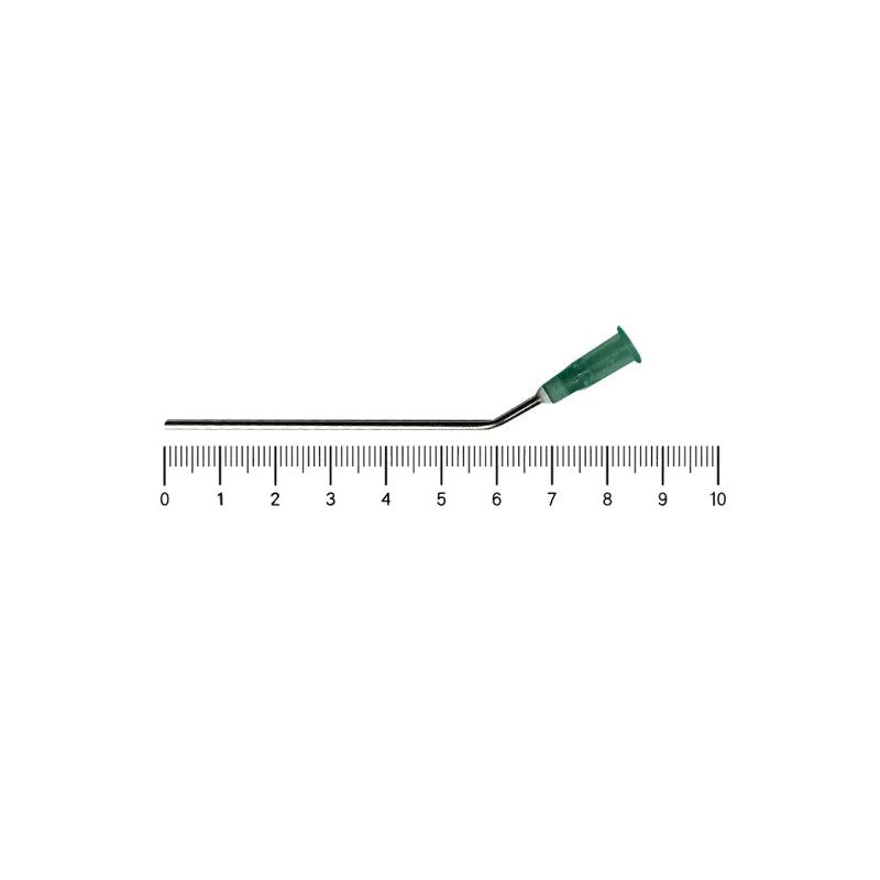 Green 14 Gauge disposable bent non-sterile suction tube measurements. Shop now at Zone Medical.