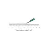Green 14 Gauge disposable bent non-sterile suction tube measurements. Shop now at Zone Medical.