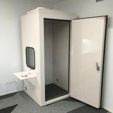 The Test Lab audiometric booth right hand door version. Shop now at Zone Medical.