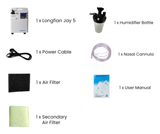 Longfian Jay 5 Stationary Oxygen Concentrator kit contents. Shop now at Zone Medical.