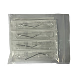 Suction Tubes 16 Gauge White 1.6mm Outer Diameter - Bent Disposable Sterile Individually Wrapped