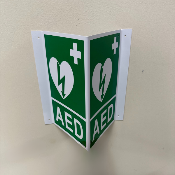 3D AED Sign