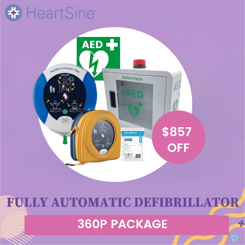 Heartsine Samaritan 360P Fully Automatic Defibrillator Package